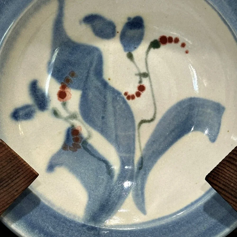 MV Studio Art Pottery Bowls Stoneware Handmade Artist Signed Set of 2 - 6.5 Inch